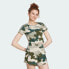 Фото #3 товара adidas women Essentials 3-Stripes Camo Print Baby Tee