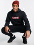 Levi's hoodie with boxtab logo in black