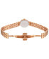 ფოტო #8 პროდუქტის Women's Swiss Lovely Rose Gold-Tone PVD Stainless Steel Bracelet Watch 20mm