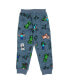 ფოტო #2 პროდუქტის Boys Creeper Steve Alex French Terry Sweatshirt and Jogger Pants Set to