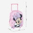 Школьный рюкзак с колесиками Minnie Mouse Розовый 25 x 37 x 10 cm