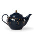 Sprig & Vine 32 Oz. Porcelain Teapot with gold tone accent