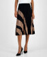 ფოტო #3 პროდუქტის Women's Pull-On Flare Pleated Midi Skirt