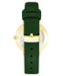 Фото #2 товара Часы и аксессуары Nine West Женские наручные кожаные часы зеленого цвета, 36мм