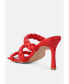 ფოტო #2 პროდუქტის Women's High Bae Braided Strap Casual Heels Sandal