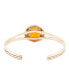 ფოტო #2 პროდუქტის River Rocks Genuine Orange Quartz Abstract Cuff Bracelet