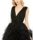 Фото #2 товара Women's Ruffled Cap Sleeve V-Neck A Line Tulle Dress