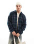 Santa Cruz hideout jacket checked jacket in navy