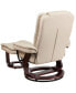 Фото #4 товара Multi-Position Stitched Recliner & Ottoman With Swivel Base