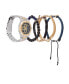 ფოტო #3 პროდუქტის Men's Two-Tone Metal Alloy Bracelet Watch 52mm Gift Set