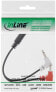 Фото #4 товара InLine Audio Plane headphone adpter cable - 2x 3.5mm M to 3.5mm F 3pin - 0.15m