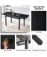 Фото #8 товара Modern Expandable Black Ceramic Dining Table