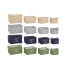 Фото #1 товара Набор корзин DKD Home Decor Зеленый Серый Кремовый Тёмно Синий Loft 39 x 27 x 24 cm (4 Предметы)