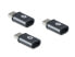 Фото #2 товара Conceptronic DONN USB-C to Micro USB OTG Adapter 3-Pack - USB 2.0 Type-C - USB 2.0 Micro - Black