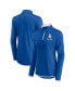 ფოტო #4 პროდუქტის Women's Royal Los Angeles Dodgers Worth The Drive Quarter-Zip Jacket