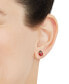 ფოტო #2 პროდუქტის Red Enamel Ladybug Stud Earrings in 10k Gold