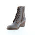 Bed Stu Judgement F385001 Womens Gray Leather Lace Up Casual Dress Boots 6.5 - фото #4