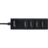 Фото #6 товара InLine USB 2.0 4-Port Hub - Type-A male to 4x Type-A female - black - 30cm - slim