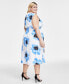 Фото #8 товара Women's Floral Print Sleeveless Midi Dress, PXXS-3X