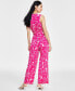 Women's Sleeveless Tie-Waist Jumpsuit, Created for Macy's Tala Blooms, XS - фото #2