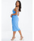 ფოტო #3 პროდუქტის Women's Chain Strap Slinky Midi Dress