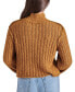 Фото #2 товара Women's Kirsten Chunky Cropped Mock Neck Sweater