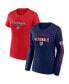 Фото #1 товара Women's Navy, Red Washington Nationals T-shirt Combo Pack