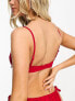 Фото #2 товара & Other Stories wire bow bikini top in red