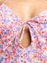 Фото #3 товара The Frolic sapphire key hole ditsy floral swimsuit in pink