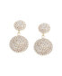 ფოტო #1 პროდუქტის Women's Silver Bling Drop Earrings