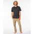 RIP CURL Plain Stripe Short Sleeve Polo