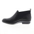 David Tate Naya Womens Black Narrow Leather Slip On Ankle & Booties Boots