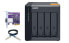 Фото #1 товара QNAP TL-D400S - HDD/SSD enclosure - 2.5/3.5" - Serial ATA II - Serial ATA III - 6 Gbit/s - Hot-swap - Black - Grey