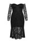 ფოტო #2 პროდუქტის Plus Size Lace Athena Dress