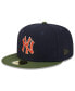 ფოტო #3 პროდუქტის Men's Navy New York Yankees Sprouted 59FIFTY Fitted Hat