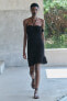 Фото #3 товара Платье из ажурного трикотажа с узлом ZARA