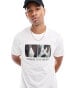 Фото #1 товара Armani Exchange camoflage chest print t-shirt in white