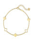 ფოტო #6 პროდუქტის Clover Link Chain Bracelet in 14K Gold, 6.5 in adj to 7.5 in, approx. 2.8 grams