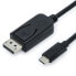 Фото #2 товара Кабель USB Type-C - DisplayPort VALUE by ROTRONIC-SECOMP AG 11.99.5845 - 1 м - Мужской - Прямой