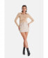 ფოტო #7 პროდუქტის Women's Leather Skirts, Beige