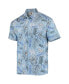Фото #2 товара Men's Light Blue Kentucky Wildcats Vintage-Like Floral Button-Up Shirt
