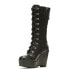 Фото #5 товара Harley-Davidson Celina 10" Lace Wedge D84732 Womens Black Motorcycle Boots