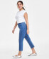 ფოტო #2 პროდუქტის Petite Pull-On Cropped Flare Jeans, Created for Macy's