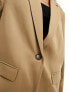 NA-KD single breasted blazer in beige