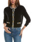 Hannah Rose Double Tipped Cropped Cashmere Cardigan Women's