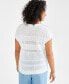 ფოტო #2 პროდუქტის Women's Fine-Gauge Mixed-Stitch Dolman-Sleeve Sweater, Created for Macy's