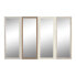 Фото #1 товара Зеркало настенное Home ESPRIT Белое Коричневое Бежевое Серое Стеклянный полистирол 36 x 2 x 95,5 см (4 штуки)