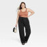 Фото #2 товара Women's High-Rise Wrap Tie Wide Leg Trousers - A New Day Black 22