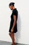 Фото #4 товара Короткое платье со складками ZARA