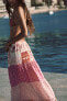 Фото #2 товара Длинная юбка с принтом patchwork ZARA